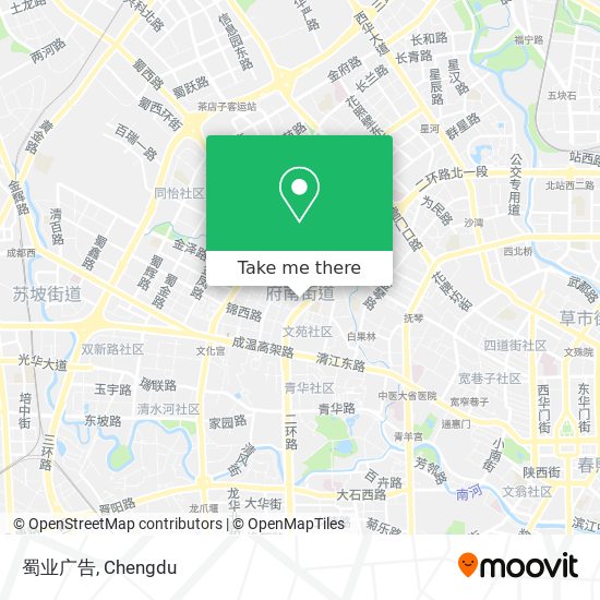 蜀业广告 map