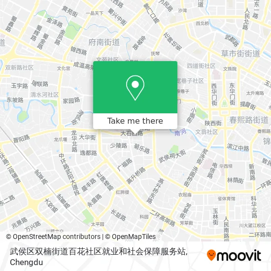 武侯区双楠街道百花社区就业和社会保障服务站 map