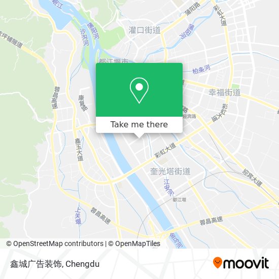 鑫城广告装饰 map