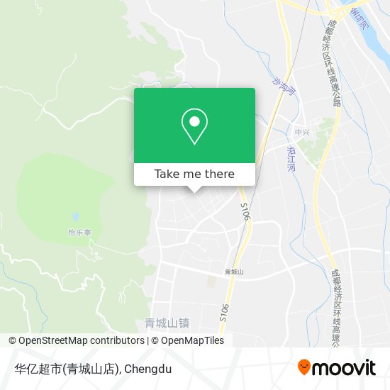 华亿超市(青城山店) map