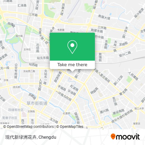 现代新绿洲花卉 map