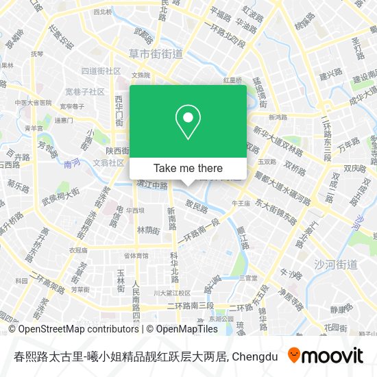 春熙路太古里-曦小姐精品靓红跃层大两居 map