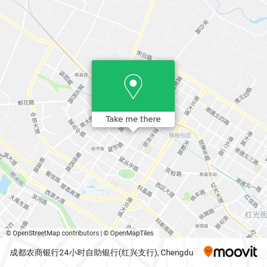 成都农商银行24小时自助银行(红兴支行) map