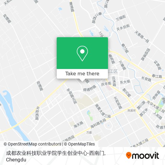 成都农业科技职业学院学生创业中心-西南门 map