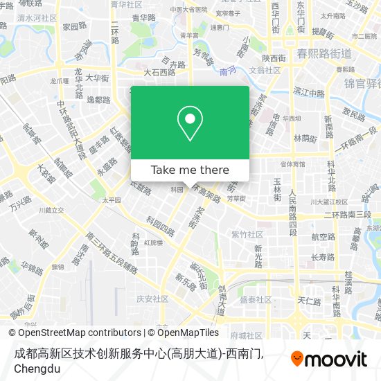 成都高新区技术创新服务中心(高朋大道)-西南门 map