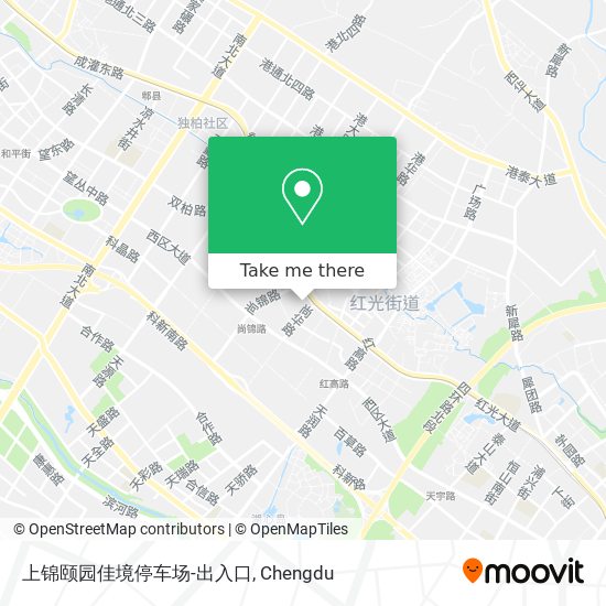 上锦颐园佳境停车场-出入口 map