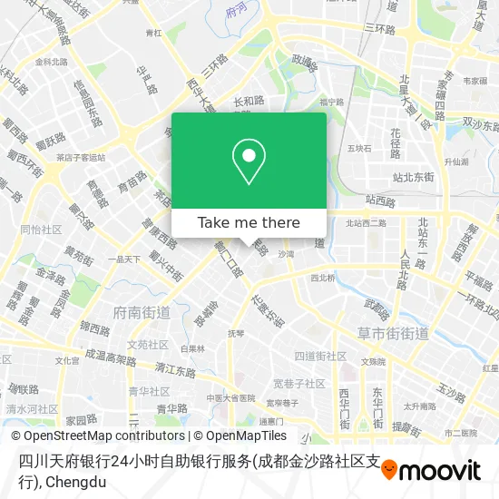 四川天府银行24小时自助银行服务(成都金沙路社区支行) map