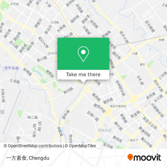一方素食 map