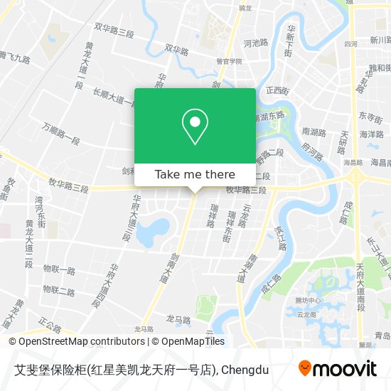 艾斐堡保险柜(红星美凯龙天府一号店) map