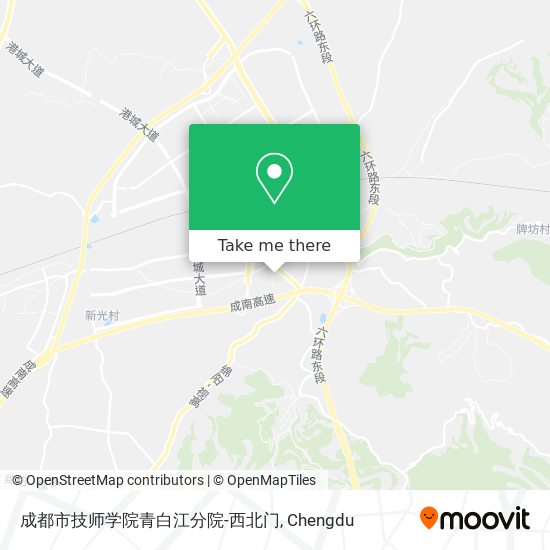 成都市技师学院青白江分院-西北门 map