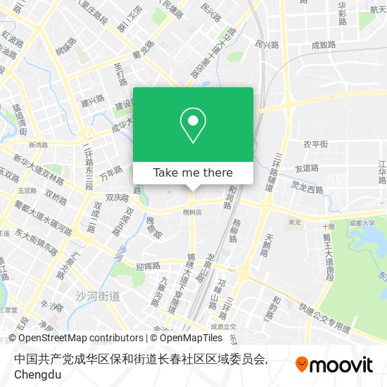 中国共产党成华区保和街道长春社区区域委员会 map