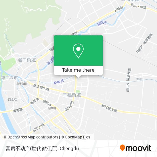 富房不动产(世代都江店) map