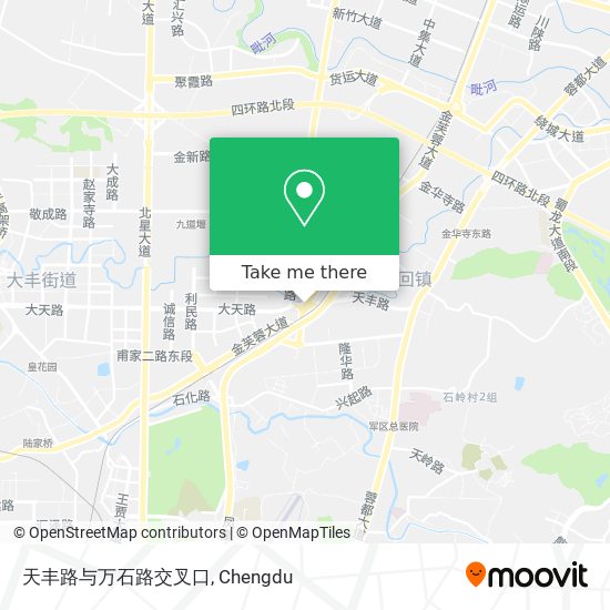 天丰路与万石路交叉口 map