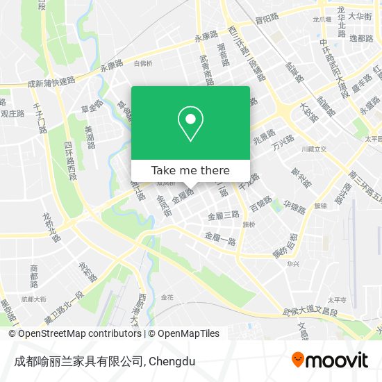 成都喻丽兰家具有限公司 map