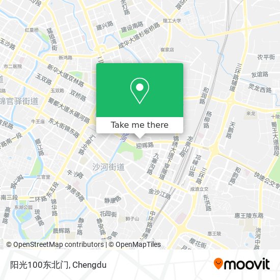 阳光100东北门 map
