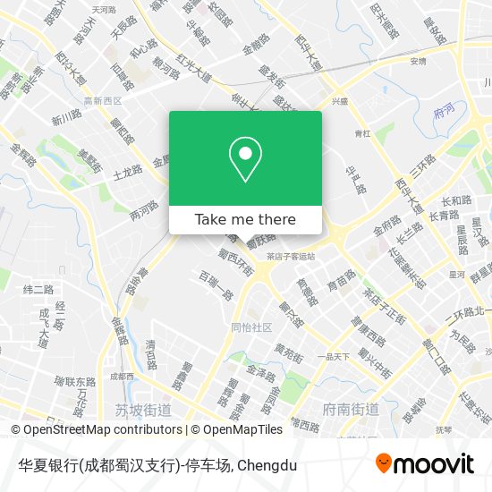 华夏银行(成都蜀汉支行)-停车场 map