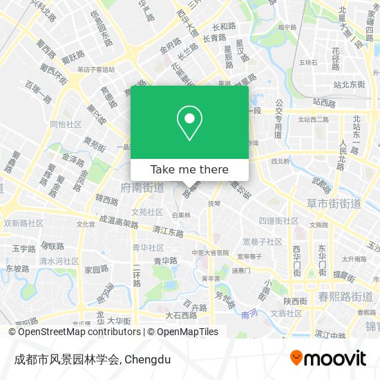 成都市风景园林学会 map