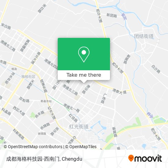 成都海格科技园-西南门 map