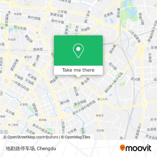 地勘路停车场 map