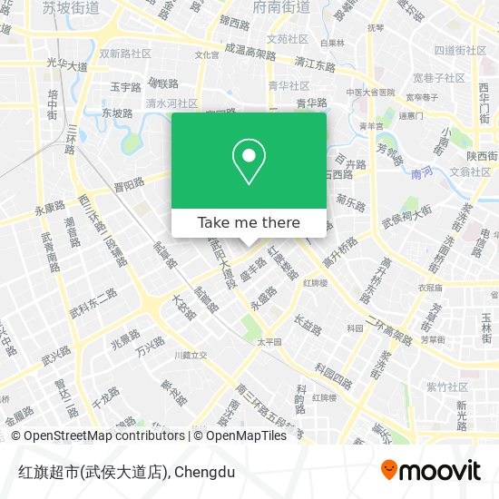红旗超市(武侯大道店) map