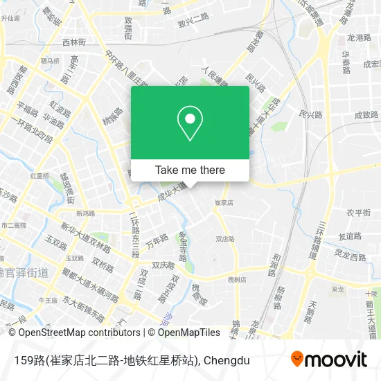 159路(崔家店北二路-地铁红星桥站) map
