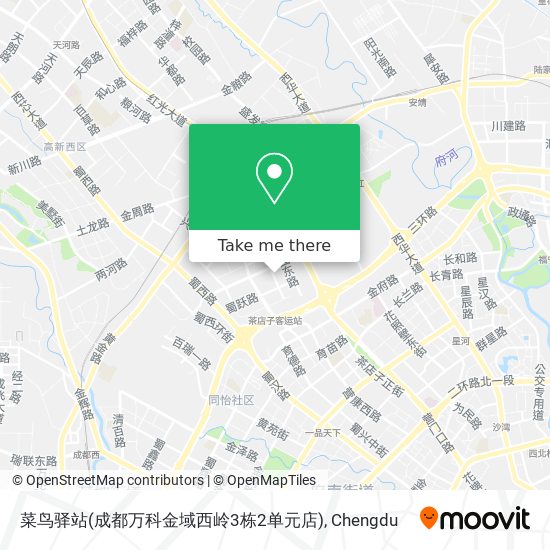 菜鸟驿站(成都万科金域西岭3栋2单元店) map
