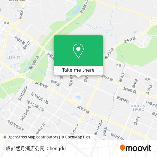 成都熙月酒店公寓 map