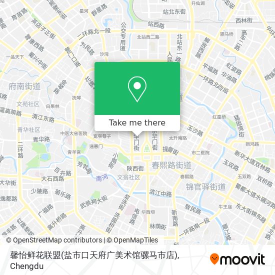 馨怡鲜花联盟(盐市口天府广美术馆骡马市店) map