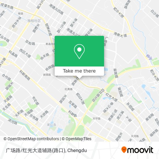 广场路/红光大道辅路(路口) map