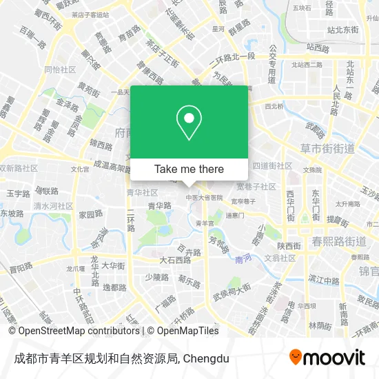 成都市青羊区规划和自然资源局 map