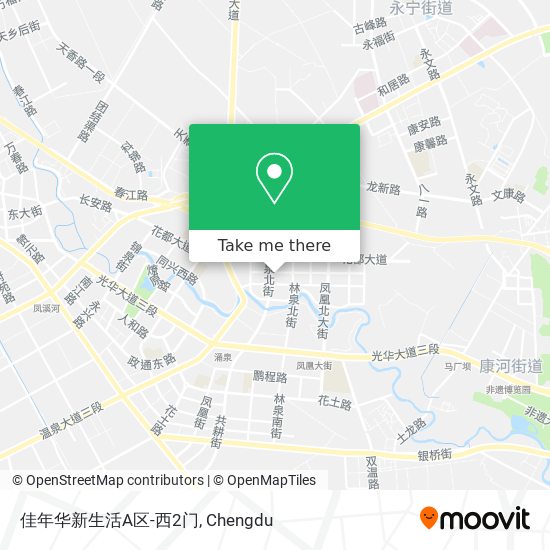 佳年华新生活A区-西2门 map