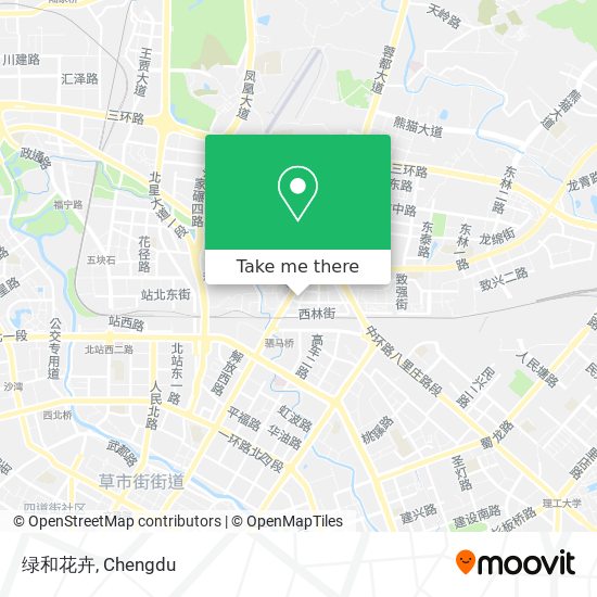 绿和花卉 map