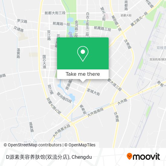 D源素美容养肤馆(双流分店) map