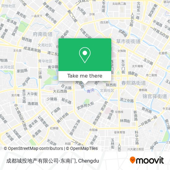 成都城投地产有限公司-东南门 map