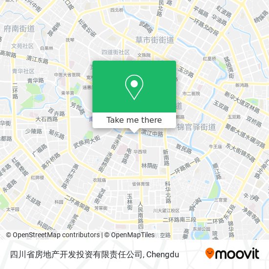 四川省房地产开发投资有限责任公司 map