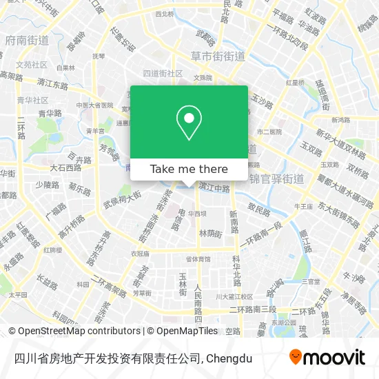 四川省房地产开发投资有限责任公司 map