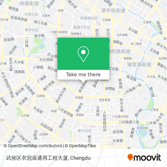 武侯区衣冠庙通用工程大厦 map