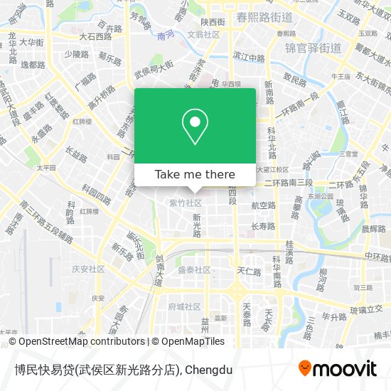 博民快易贷(武侯区新光路分店) map