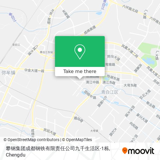 攀钢集团成都钢铁有限责任公司九千生活区-1栋 map
