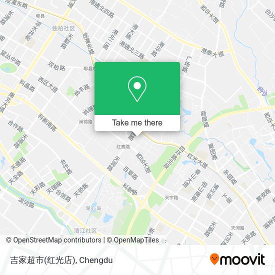 吉家超市(红光店) map