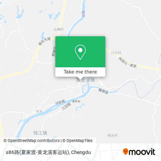 s86路(夏家渡-黄龙溪客运站) map