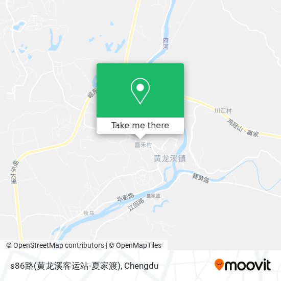 s86路(黄龙溪客运站-夏家渡) map