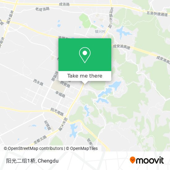 阳光二组1桥 map