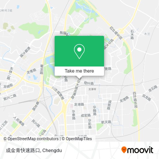 成金青快速路口 map