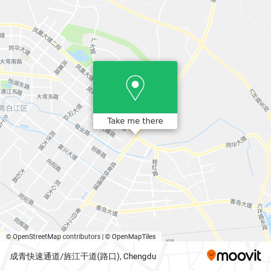 成青快速通道/旌江干道(路口) map
