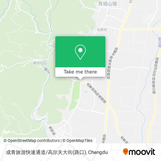 成青旅游快速通道/高尔夫大街(路口) map