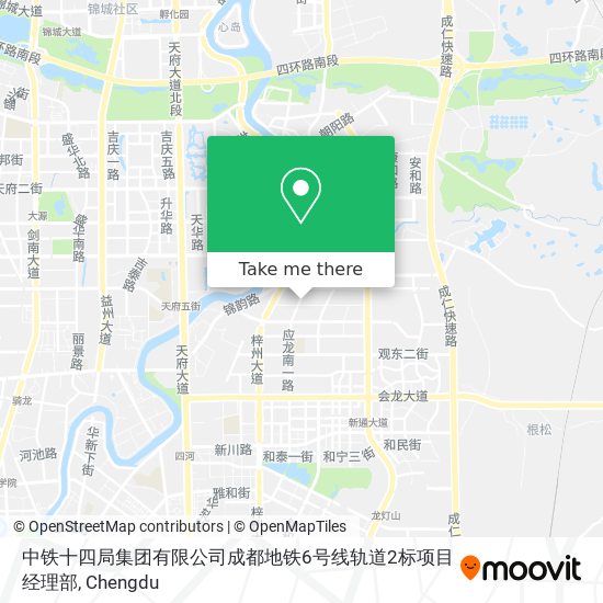中铁十四局集团有限公司成都地铁6号线轨道2标项目经理部 map