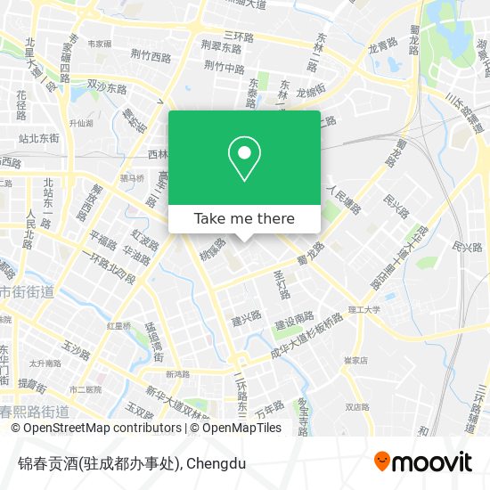 锦春贡酒(驻成都办事处) map