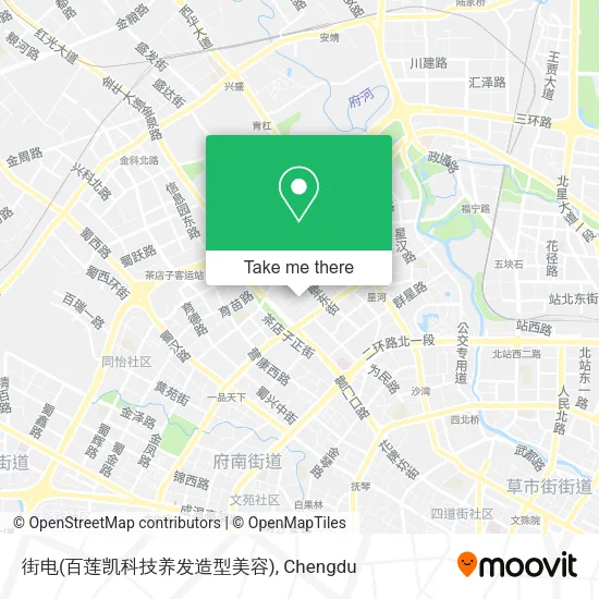 街电(百莲凯科技养发造型美容) map