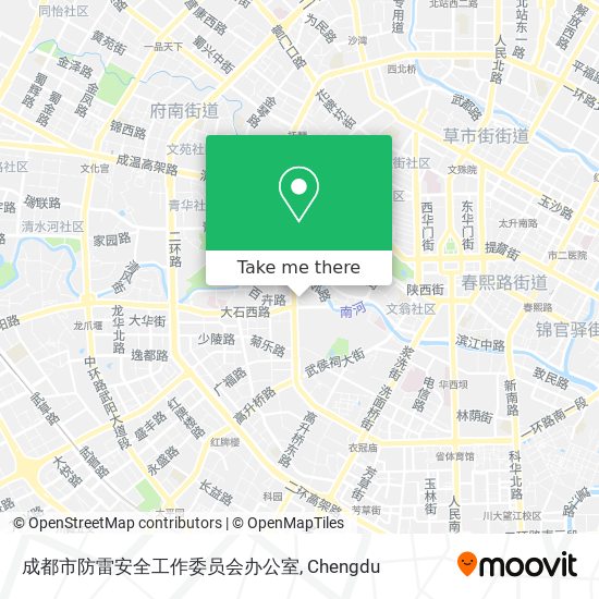 成都市防雷安全工作委员会办公室 map
